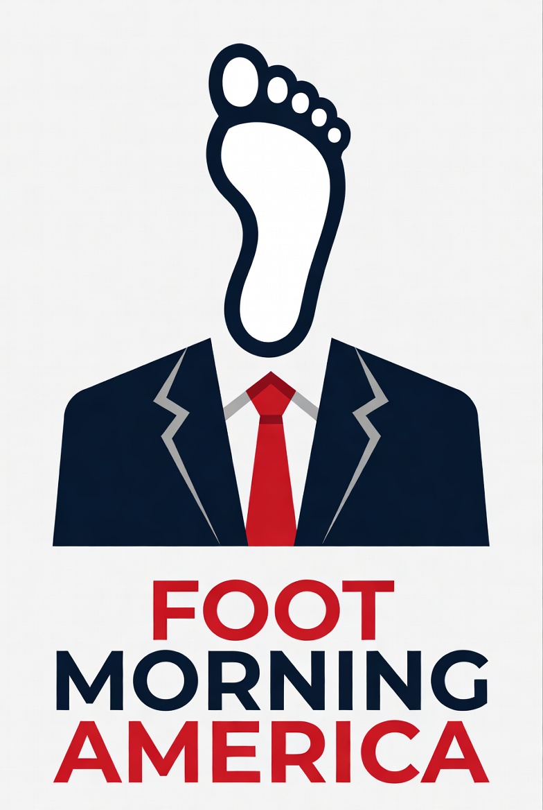Footy, the foot-headed host of Foot Morning America